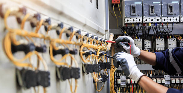 Professional Electrician technician working in Newark, NY